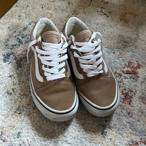 Tan old school vans